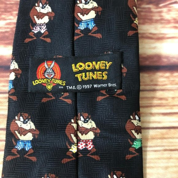 Vintage 90's Men's Neck Tie Taz Boxer Shorts Looney Tunes Warner Bros - Picture 4 of 5